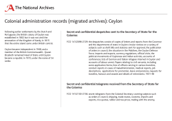 Colonial administration records (migrated