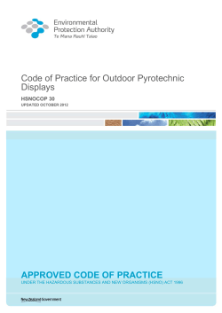 Outdoor Pyrotechnic Displays