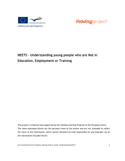 Research Report - Understanding NEETS