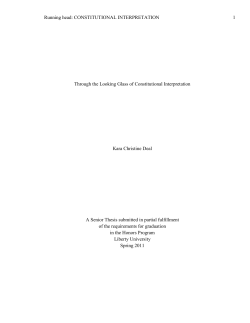 Through the Looking Glass of Constitutional Interpretation