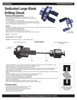 Dedicated Large Blank Drilling Chuck