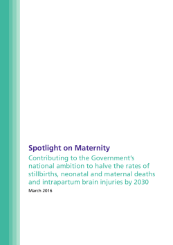 Spotlight on Maternity