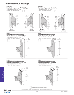 Miscellaneous Fittings