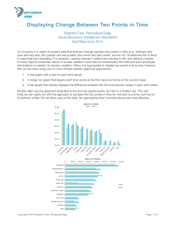 Displaying Change Between Two Points in Time