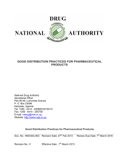 good distribution practices for pharmaceutical products