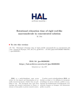 Rotational relaxation time of rigid rod-like macromolecule in
