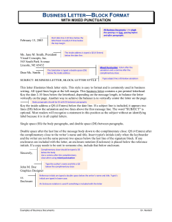 with mixed punctuation