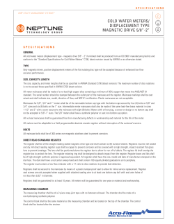 cold water meters/ displacement type magnetic drive 5/8&rdquo;-2&rdquo;