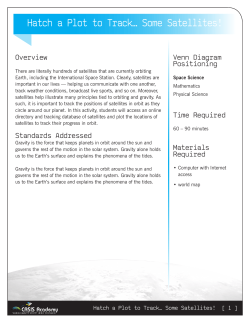 Hatch a Plot to Track&hellip; Some Satellites!