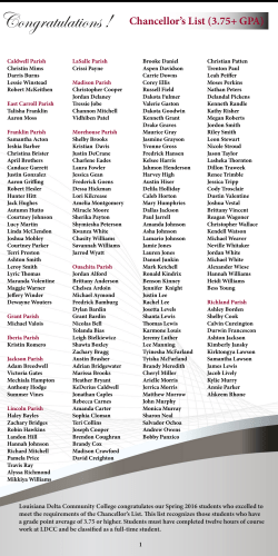 Congratulations - Louisiana Delta Community College