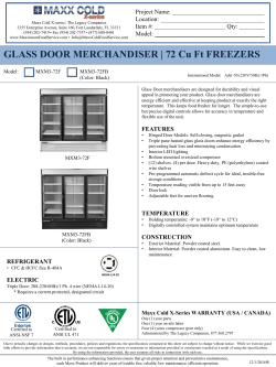 GLASS DOOR MERCHANDISER | 72 Cu Ft FREEZERS