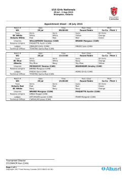 FIH Tournament Manager