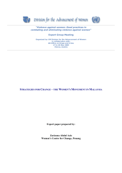 the women`s movement in Malaysia