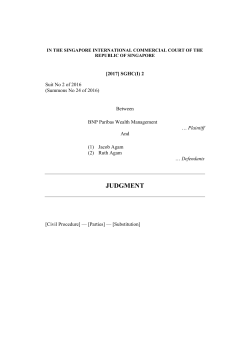 Singapore Judgments