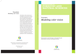 Modeling color vision - UEF Electronic Publications