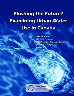 FLUSHING THE FUTURE - Aug12.pub - POLIS Water Sustainability