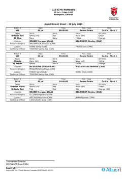 FIH Tournament Manager