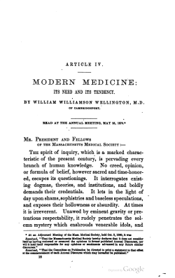 modern medicine - Massachusetts Medical Society