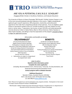 are you a potential emerge scholar? - Office of Minority Student Affairs