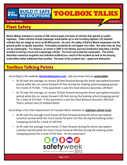 Toolbox Talking Points