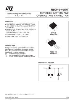 reversed battery and overvoltage protection circuit