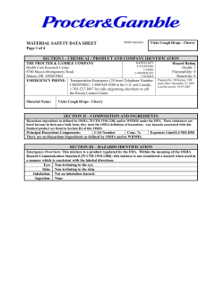 material safety data sheet