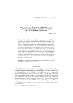 Introduction - Romanian Review of Political Sciences and