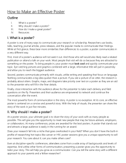 How to Make an Effective Poster