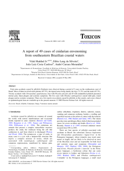 A report of 49 cases of cnidarian envenoming from southeastern