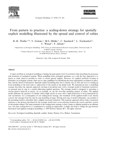 From pattern to practice: a scaling-down strategy for spatially explicit
