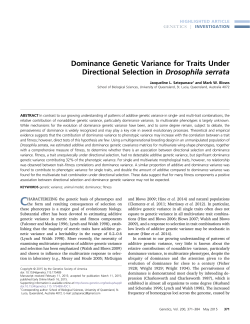 Dominance Genetic Variance for Traits Under Directional Selection