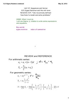 12.5 Sigma Notation.notebook