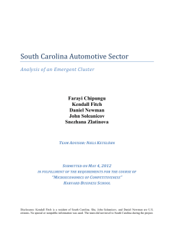 South Carolina Automotive Sector