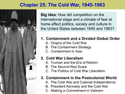 Chapter 25: The Cold War, 1945-1963