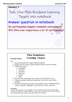 Plate Boundaries.notebook