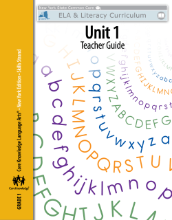 Grade 1 - EngageNY
