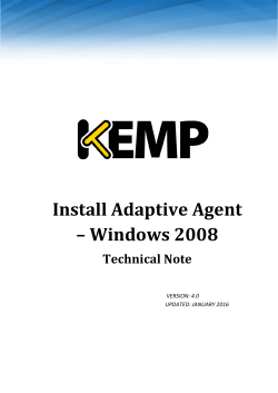 Install Adaptive Agent