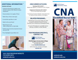 CNA Brochure - Mid Michigan Community College