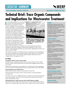 Technical Brief: Trace Organic Compounds and Implications for