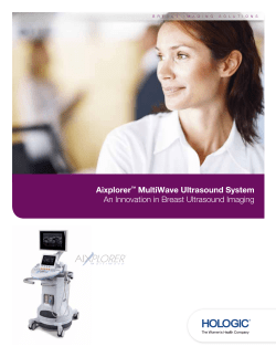 Aixplorer&trade; MultiWave Ultrasound System an innovation in breast