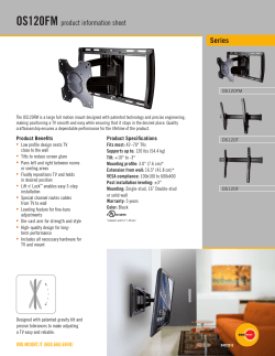 OS120FM product information sheet Series