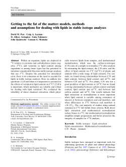 Getting to the fat of the matter: models, methods and assumptions for