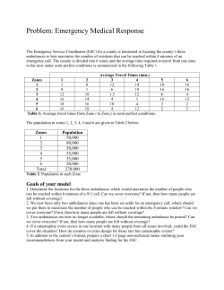 Problem: Emergency Medical Response