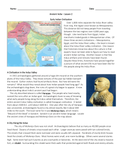Ancient India Lesson 2