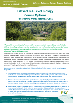 Read More - Field Studies Council