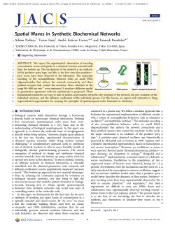 Spatial Waves in Synthetic Biochemical Networks