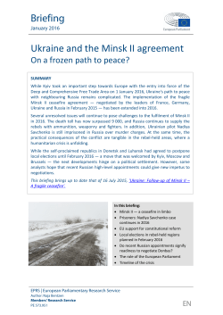 Minsk II agreement - European Parliament