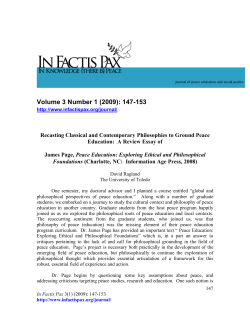 Revised Book Review-Philosophy of Peace Education[1]