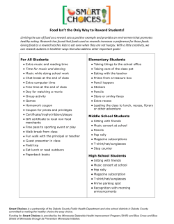 Food Isn`t the Only Way to Reward Students!