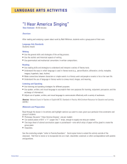 Language Arts Activities - Take Our Daughters and Sons to Work Day